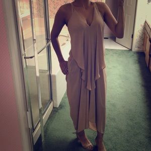 Beige Chiffon dress